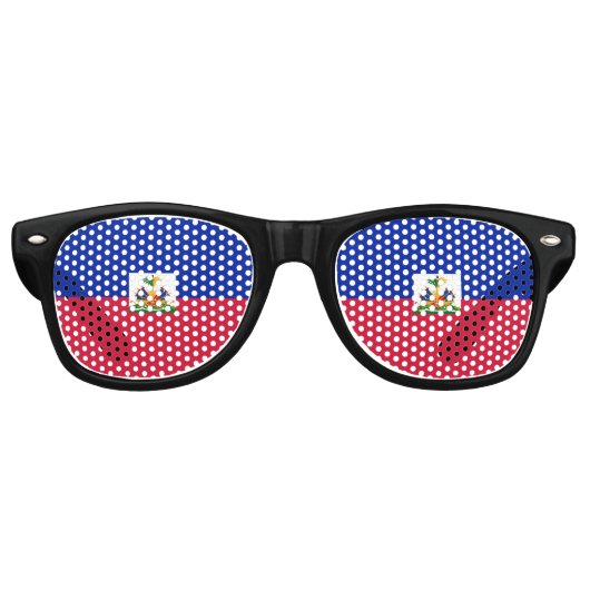 Haiti flag  レトロサングラス (正面)