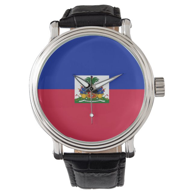 Haiti flag  腕時計 (正面)