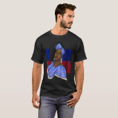 Haiti Haitian Flag Day Creole Proud Woman Happy Ay Tシャツ (正面フル)