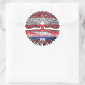 Haiti Haitianisch Österreichisch Baum ラウンドシール (バッグ)