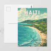 Haiti Illustration Travel Art Vintage ポストカード (正面/裏面)
