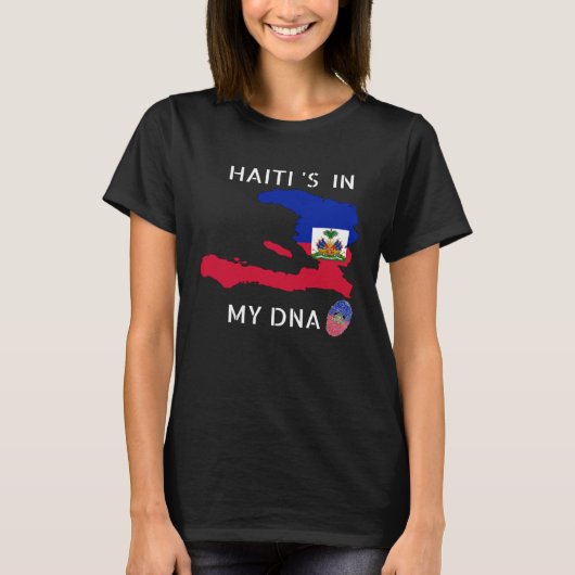 Haiti Is In My DNA Haitian flag day Pride Haiti Tシャツ (正面)