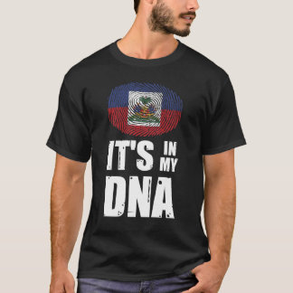 Haiti It's In My DNA Haitian Pride Fingerprint Tシャツ