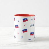 Haiti Roots Pattern Mug | Caribbean Flag マグカップ (中央)