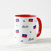 Haiti Roots Pattern Mug | Caribbean Flag マグカップ (正面右)