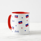 Haiti Roots Pattern Mug | Caribbean Flag マグカップ (正面左)