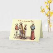 Haitian Street Musicians Fathers Day カード (黄色い花)