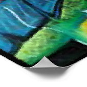 Haitienne en Vitraux I - en verre liquide ポスター (角)