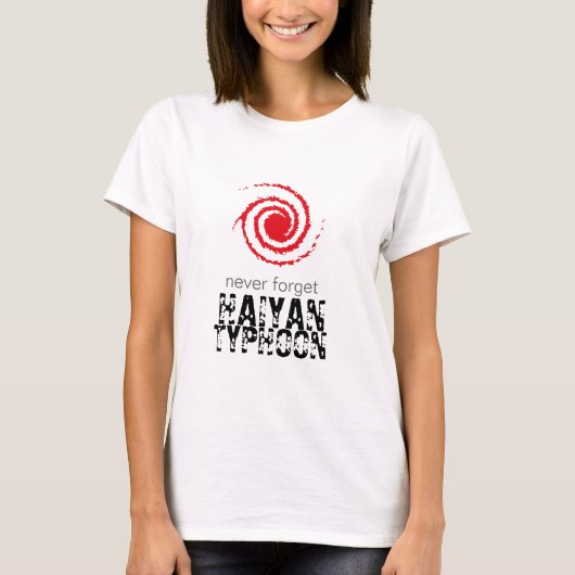 Haiyanの台風 Tシャツ (正面)
