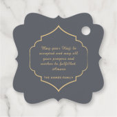Hajj Mabroor Personalized Islamic Gift Tag フェイバータグ (裏面)