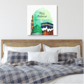 Hajj Mabrour、Mecca Saudi Arabiaの聖カアバ キャンバスプリント (インサイチュ (寝室))