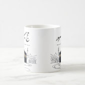 Hajj Mubarak Arabic Calligraphy Wall Art  コーヒーマグカップ (中央)