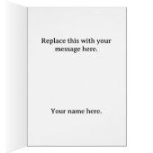 Hajj Mubarak Elegant Gold Kaaba Islamic Greeting  (内側 (右))