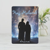 Hajj Mubarak greeting card, Umrah Mubarak Card 招待状 (スタンド正面)