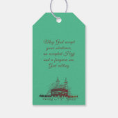 Hajj Mubarak、Mecca Saudi Arabiaの聖カアバ ギフトタグ (裏面)