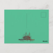 Hajj Mubarak、Mecca Saudi Arabiaの聖カアバ ポストカード (裏面)