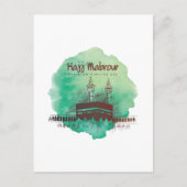 Hajj Mubarak、Mecca Saudi Arabiaの聖カアバ ポストカード (正面)