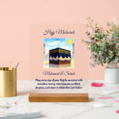 Hajj Mubarak Personalised Islamic Gifts アクリルサイン (ウェディング)