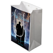 Hajj Mubarak Personalized gift  For Hajj ミディアムペーパーバッグ (正面アングル)