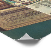 HAJUTSURU SAKE日本芸者ヴィンテージ広告ズ ポスター (角)