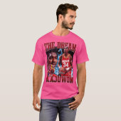 Hakeem Olajuwon The Dream Basketball Legend Signat Tシャツ (正面フル)