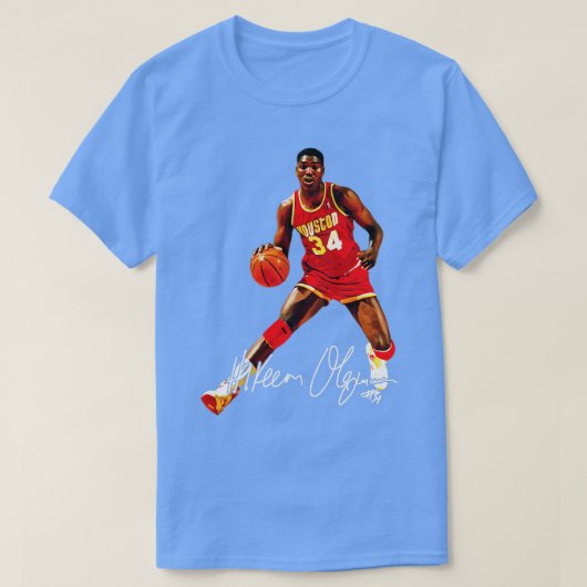 Hakeem Olajuwon The Dream BasketballSignature 80S Tシャツ (デザイン正面)