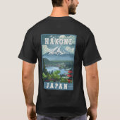 Hakone Japan Travel Poster Tシャツ (裏面)