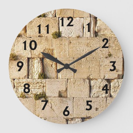 HaKotel -西部の壁 ラージ壁時計 (正面)
