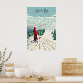 Hakuba Japan Ski Resort Travel Poster ポスター (キッチン)
