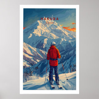 Hakuba Ski Poster 1 ポスター