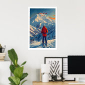 Hakuba Ski Poster 1 ポスター (ホームオフィス)
