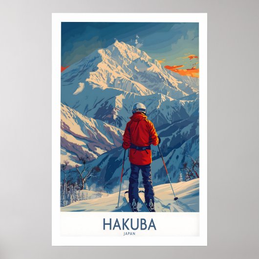Hakuba Wall Art Print Japan 1 ポスター (正面)