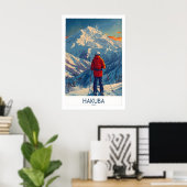 Hakuba Wall Art Print Japan 1 ポスター (ホームオフィス)