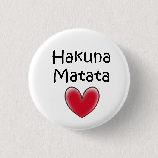 hakunaのmatata 缶バッジ (正面)