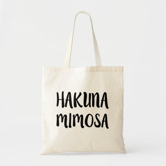 HakunaのMimosaのおもしろいなことわざのバッグ トートバッグ (正面)