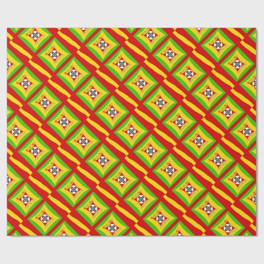 Hakuna Matataおもしろいラスタカラー鮮やか: & 気に free ラッピングペーパー (フラット)