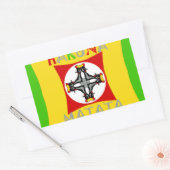 Hakuna Matataおもしろいラスタカラー鮮やか: & 気に free 長方形シール (封筒)