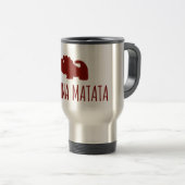 Hakuna Matataのライオン トラベルマグ (正面右)