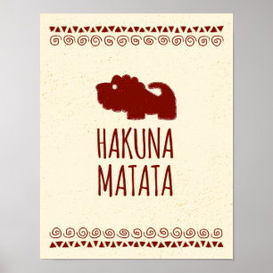 Hakuna Matataのライオン ポスター