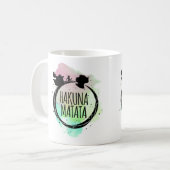 Hakuna Matataの水彩画 コーヒーマグカップ (正面左)