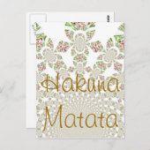 Hakuna Matataの魔法カスタマイズを発見 ポストカード (正面/裏面)