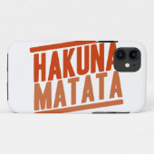 Hakuna MatataのiPhoneの場合 Case-Mate iPhoneケース (裏面(横))