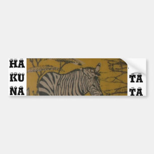 Hakuna Matataアフリカンサファリカスタマイズイメージ バンパーステッカー