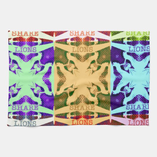 Hakuna Matataライオンズギフト キッチンタオル (横)