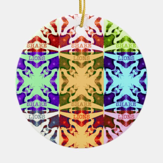 Hakuna Matataライオンズギフト セラミックオーナメント (正面)