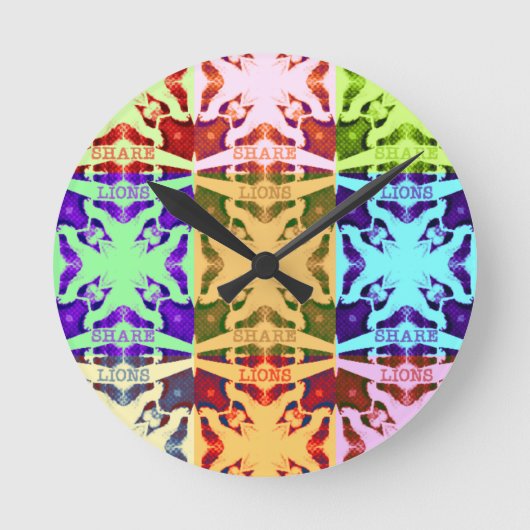 Hakuna Matataライオンズギフト ラウンド壁時計 (正面)