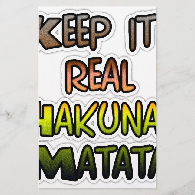 Hakuna Matata保 It Gives実在 It (正面)
