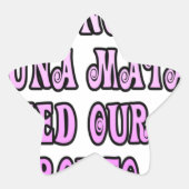 Hakuna Matata我々は我々の女の子の先人が必要 星シール (正面)