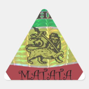 Hakuna Matata私はエチオピアの色が大好き.png 三角形シール
