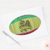 Hakuna Matata私はエチオピアの色が大好き.png 楕円形シール (封筒)